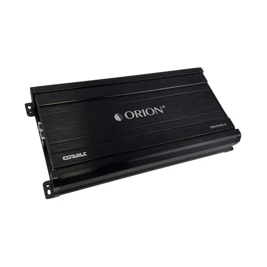 ORION 4-channel amplifier, black metal chassis with ORION logo