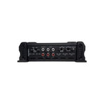ORION 4-channel amplifier rear ports, including RCA jacks and power terminals