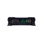 Orion 2-channel car amplifier rear panel with input/output ports and fuse slot