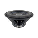 10-inch Orion subwoofer speaker side view with black basket and mounting terminals