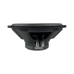 12-inch Orion subwoofer rear view with terminals and mounting frame