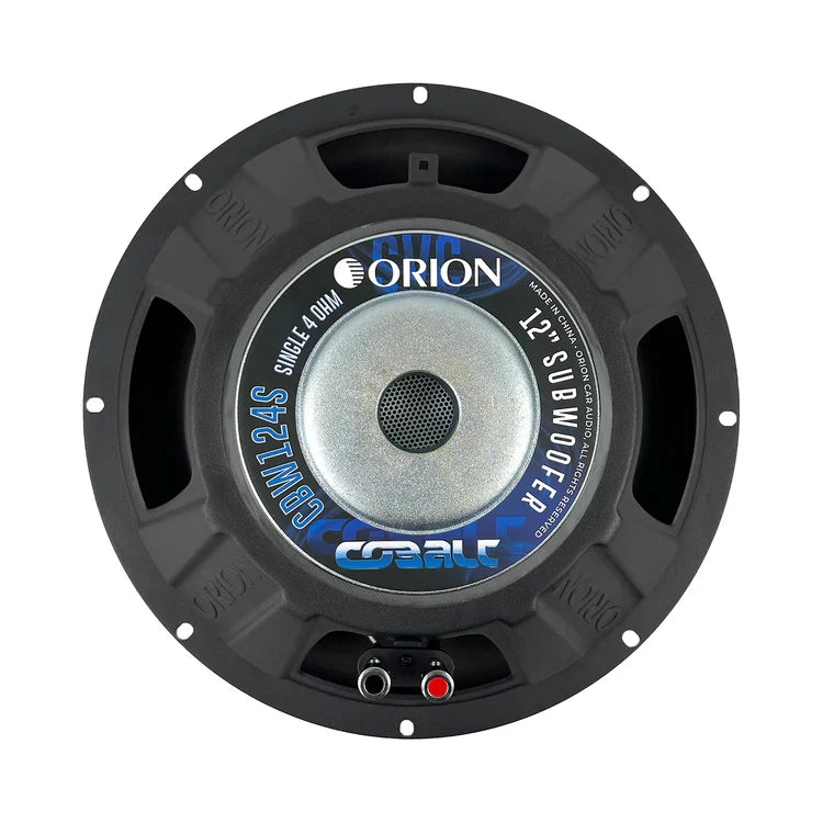 Orion subwoofer back grille with metal plate and dual binding posts