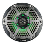 DS18 CF-65M 6.5" 2-Way 100W RMS LED RGB Coaxial Marine Speakers (Pair)