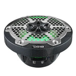 DS18 CF-65M 6.5" 2-Way 100W RMS LED RGB Coaxial Marine Speakers (Pair)