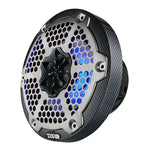 DS18 CF-65M 6.5" 2-Way 100W RMS LED RGB Coaxial Marine Speakers (Pair)