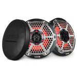 DS18 CF-65M 6.5" 2-Way 100W RMS LED RGB Coaxial Marine Speakers (Pair)