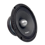 Black Orion car speaker angled view with silver dome and textured black frame