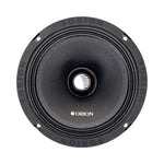 Black 6.5-inch midrange speaker with Orion logo, speaker cone and mounting holes