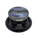 Orion CM85 8-inch midrange speaker driver with blue power rating label
