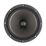 8-inch midbass speaker woofer with black cone and mounting screws