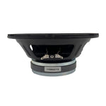 8-inch midbass speaker woofer underside view with terminal connections