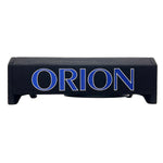 Speaker enclosure end cap with large ORION logo