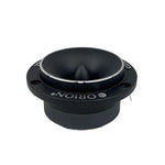 Black Orion bullet tweeter with angled dome and mounting base