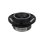 Black tweeter with silver dome, Orion branding, and rear mounting label