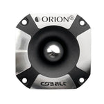3.7-in bullet tweeter front, black cone and silver trim