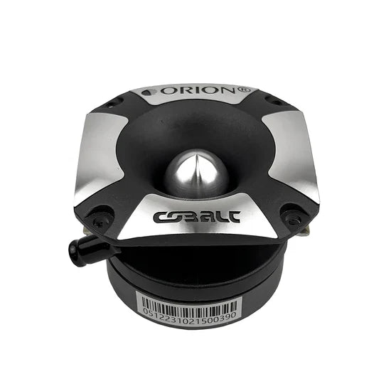 3.7-in bullet tweeter, rear barcode label and bracket