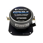 Orion CTW200 bullet tweeter rear label with terminals