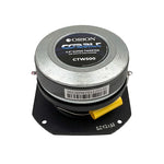Silver cap and black housing Orion CTW500 tweeter with yellow dampener and terminals