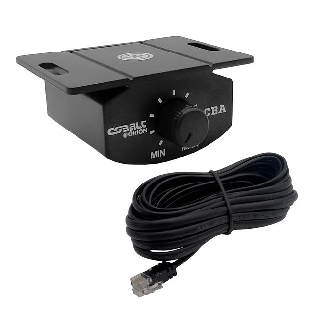 Black bass control knob module with long black RJ cable and dial