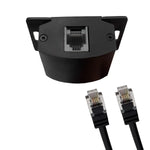 Black control module with RJ port and included RJ cables