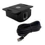 Black bass control knob module with dial and long black RJ cable