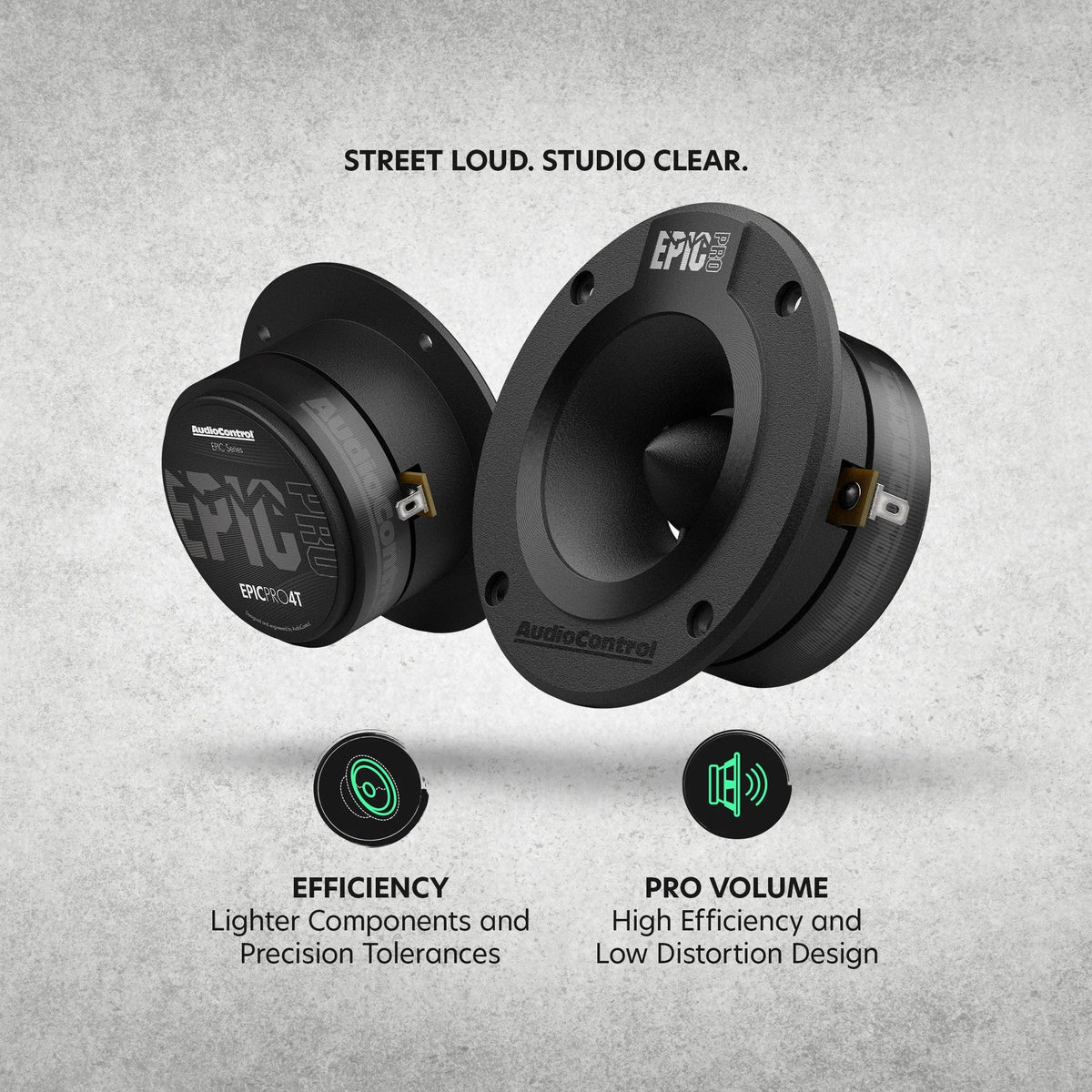 AudioControl EPICPRO4T 4" 80W RMS Bullet Tweeters (Pair)