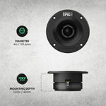 AudioControl EPICPRO4T 4" 80W RMS Bullet Tweeters (Pair)