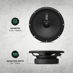 AudioControl EPICPRO6S 6.5" 200W RMS Slim Midrange Speakers (Pair)