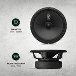 AudioControl EPICPRO6X 6.5" 200W RMS Midrange Speakers (Pair)