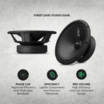 AudioControl EPICPRO8X 8" Midrange Speakers (Pair)