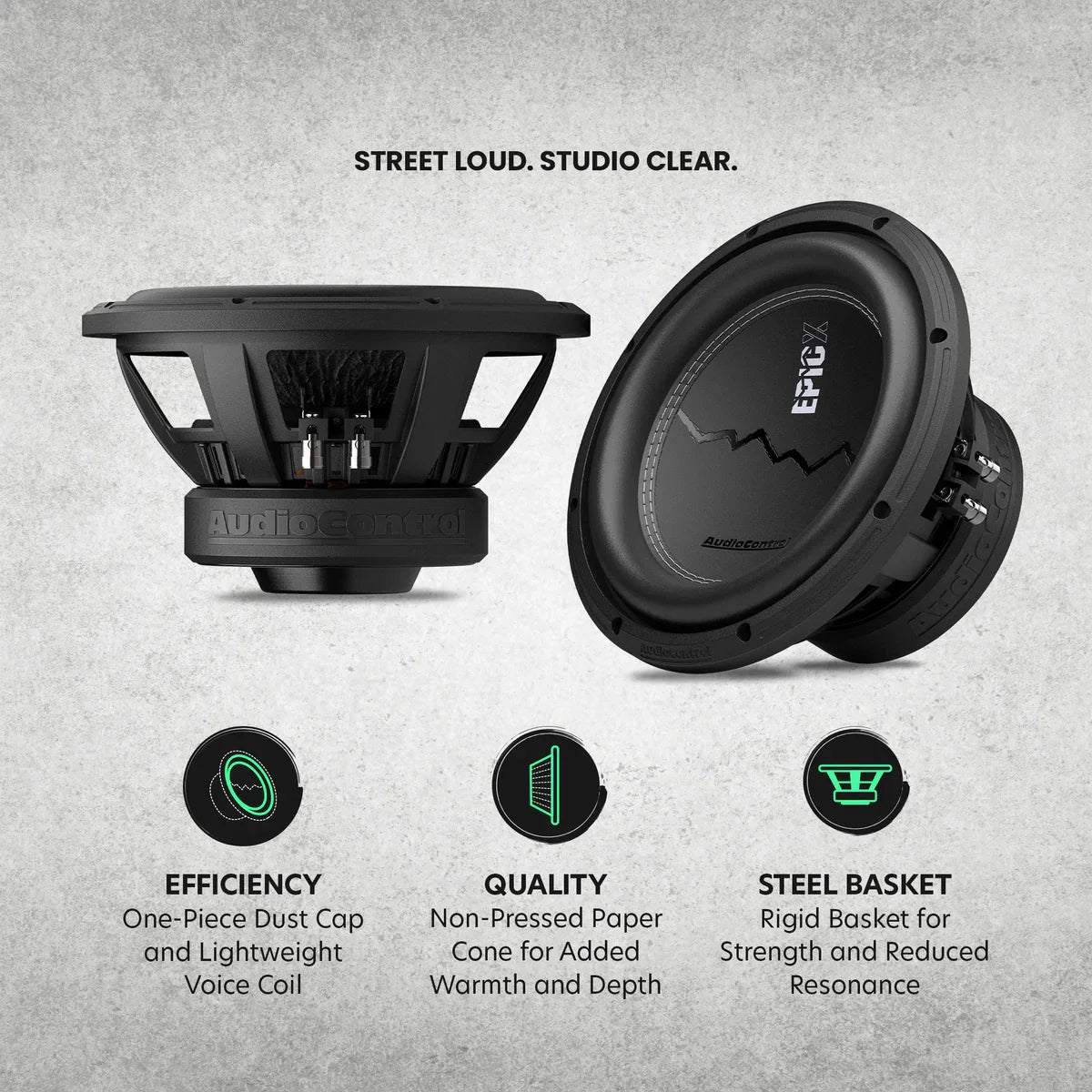 AudioControl EPICX 10 | 10" 500W RMS Subwoofer DVC