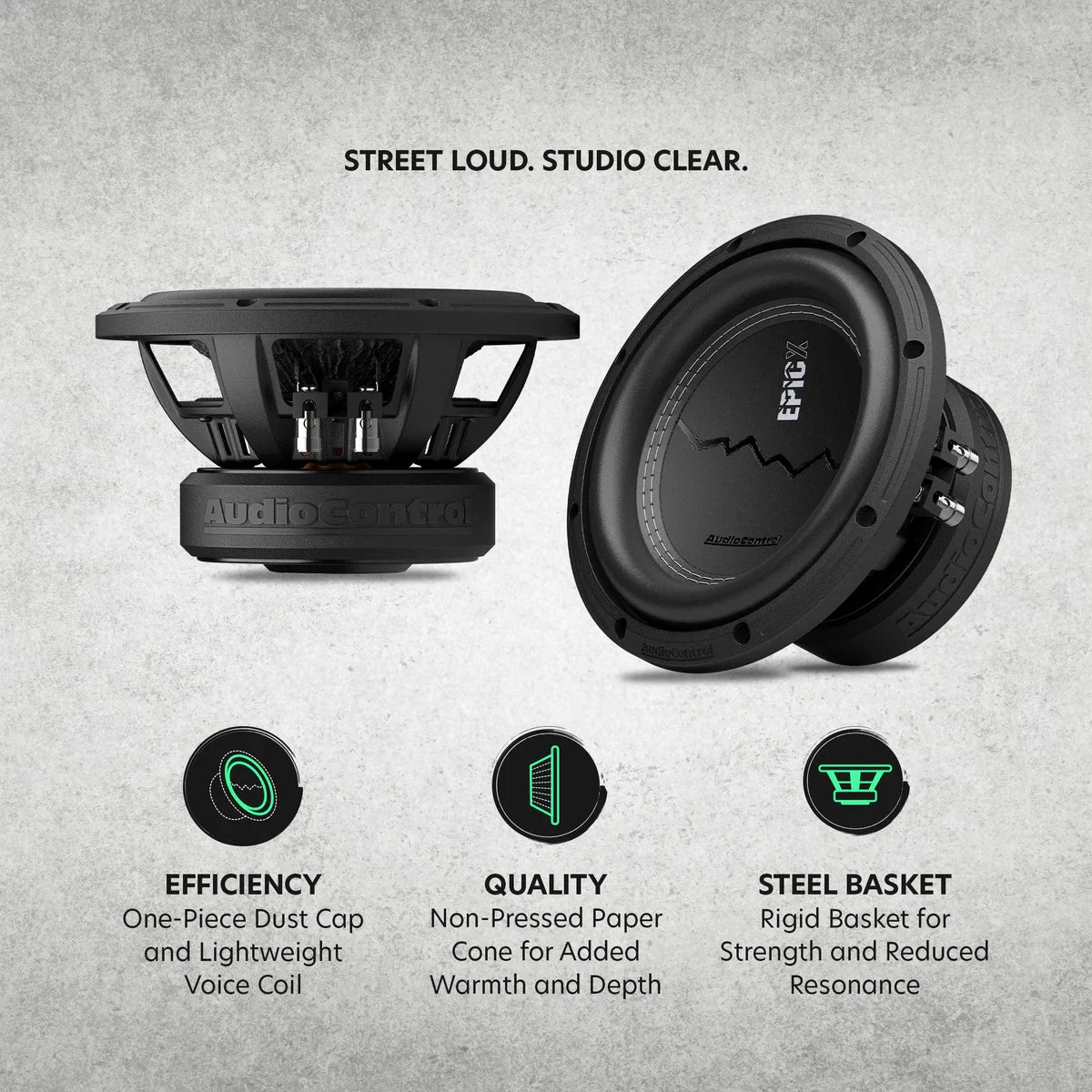 AudioControl EPICX 8 | 8" 400W RMS Subwoofer DVC