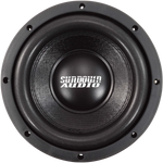 Black 8-inch subwoofer driver with Sundown Audio logo