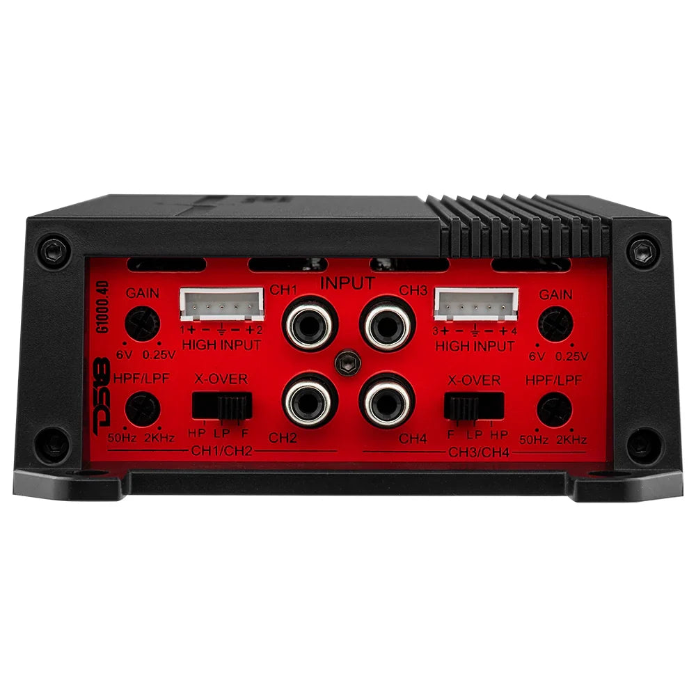 DS18 G1000.4D GEN-X Full-Range Class D 4-Channel Amplifier | 4 x 90W RMS @ 4-Ohm