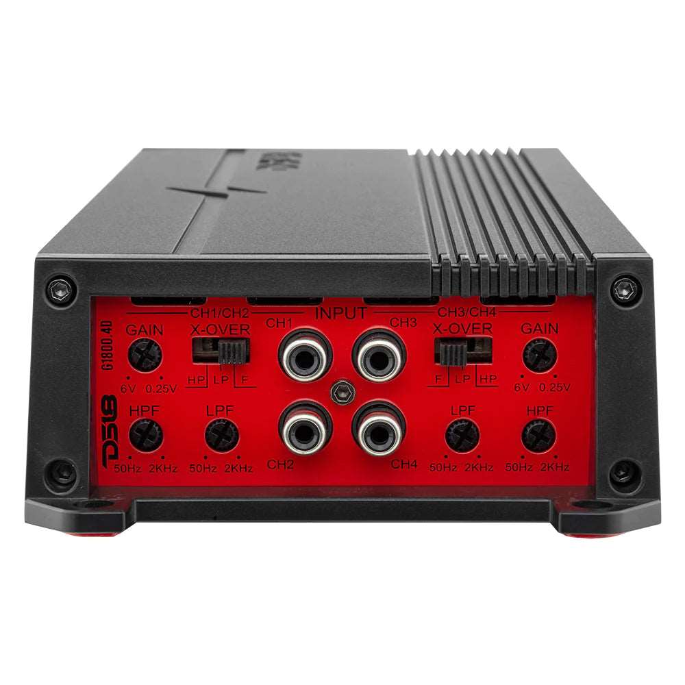 DS18 G1800.4D GEN-X Full-Range Class D 4-Channel Amplifier | 4 x 150W RMS @ 4-Ohm