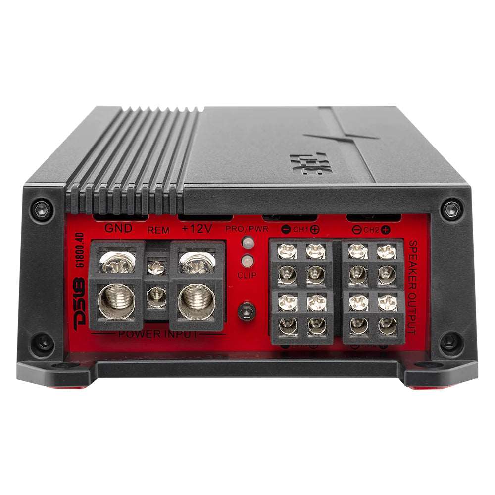 DS18 G1800.4D GEN-X Full-Range Class D 4-Channel Amplifier | 4 x 150W RMS @ 4-Ohm