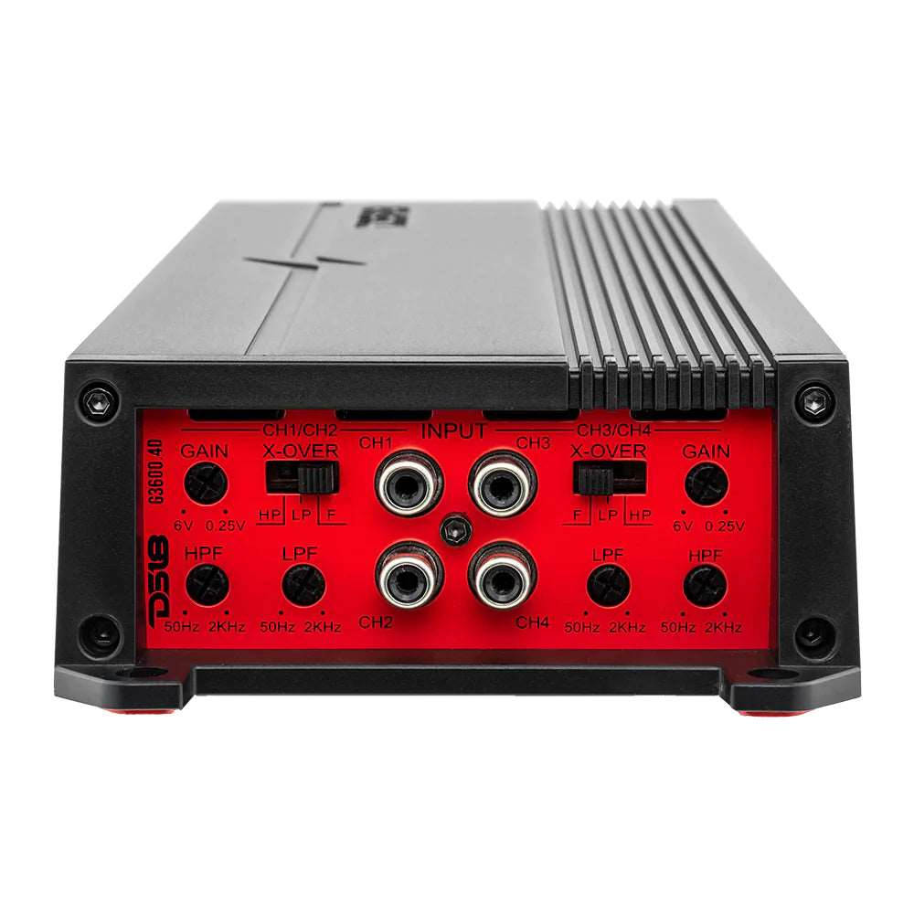 DS18 G3600.4D GEN-X Full-Range Class D 4-Channel Amplifier | 4 x 300W RMS @ 4-Ohm
