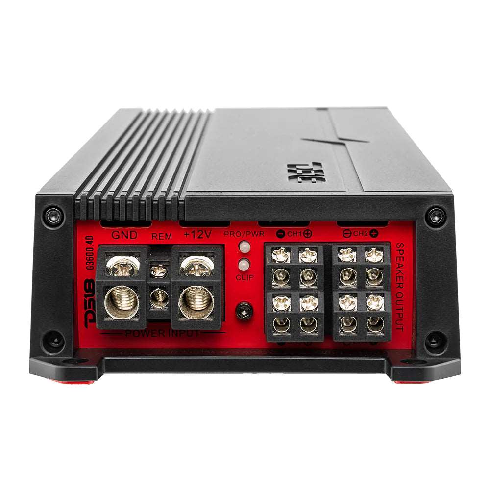 DS18 G3600.4D GEN-X Full-Range Class D 4-Channel Amplifier | 4 x 300W RMS @ 4-Ohm