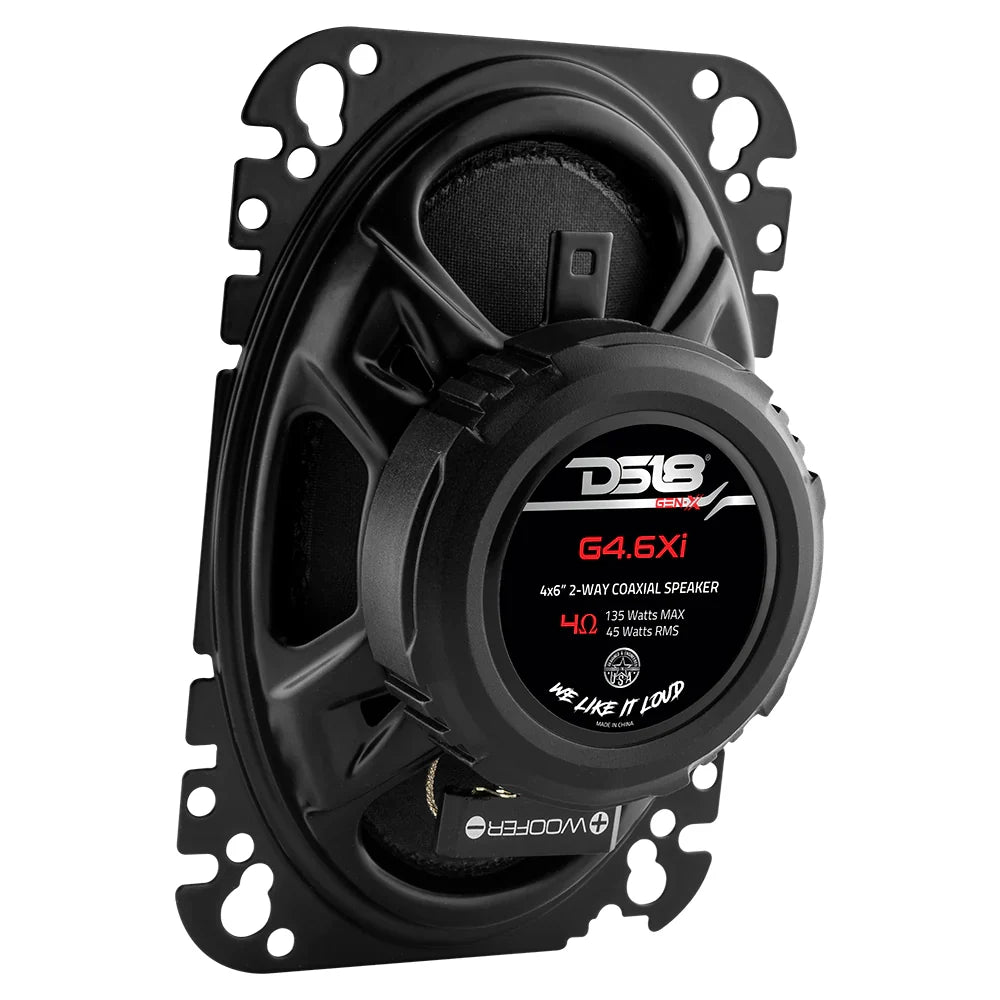 DS18 G4.6XI 4"x6" 2-Way Coaxial Speakers (Pair)