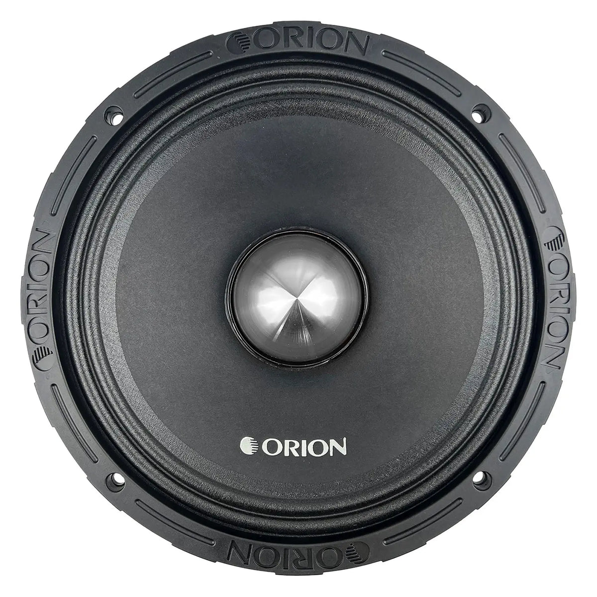 10 in midrange speaker driver with black cone and silver dust cap