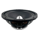 10 in midrange speaker driver rear view with exposed magnet and basket