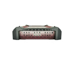Orion HCCA2000.4 car amplifier front panel with knobs, port cluster, and vented top