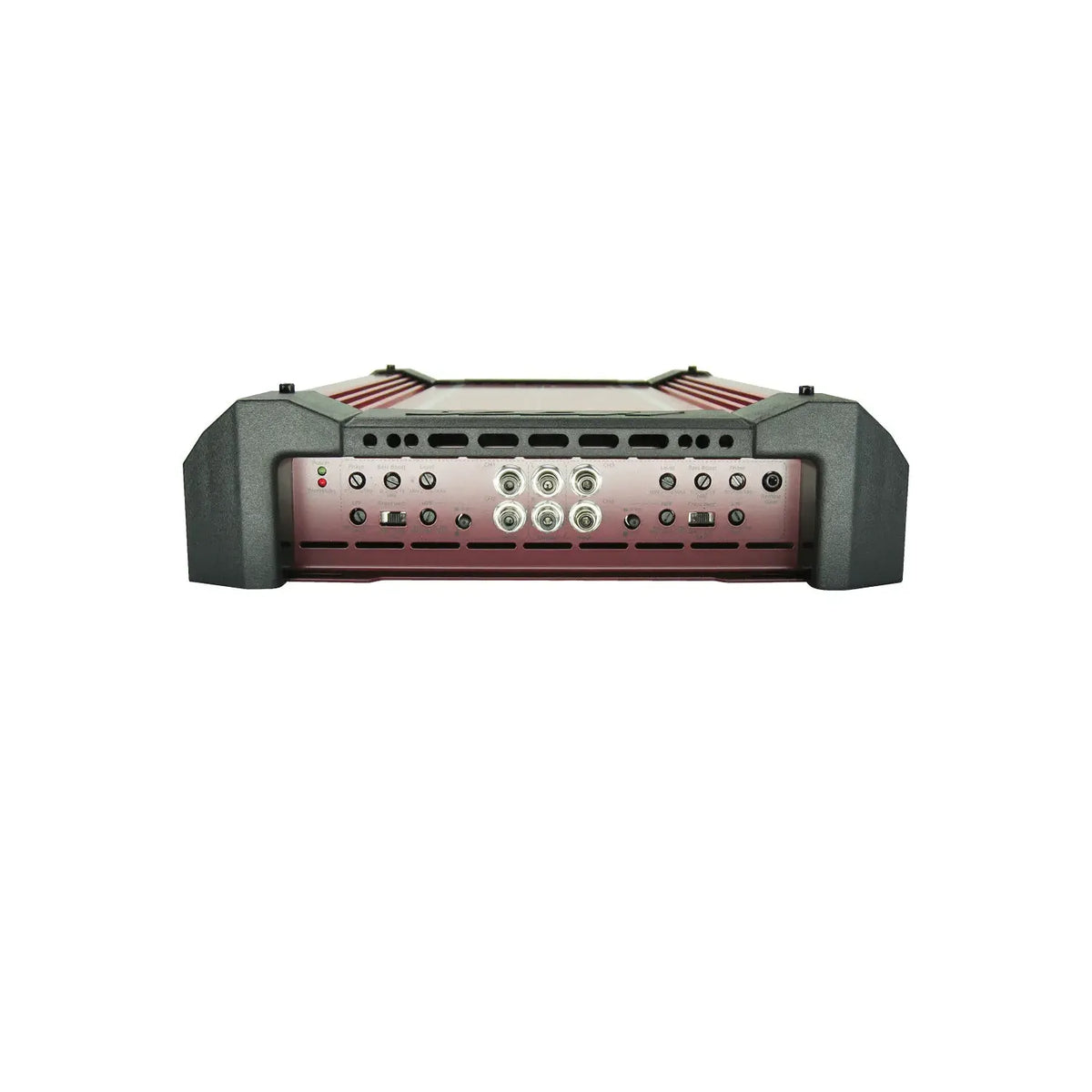 Orion Class-H car amplifier front panel with knobs and input ports