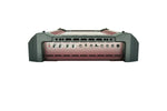 Orion 2-channel Class-H car amplifier, rear control panel with ports and knobs