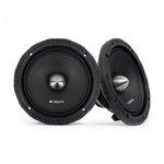 Orion 6.5 in neodymium midrange speaker, black, front driver with dust cap