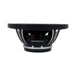 Orion 6.5 in neodymium midrange speaker, black, back panel with wiring terminals
