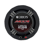 Black 6.5 in midrange speaker with HCCA64N Competition faceplate and dual terminals