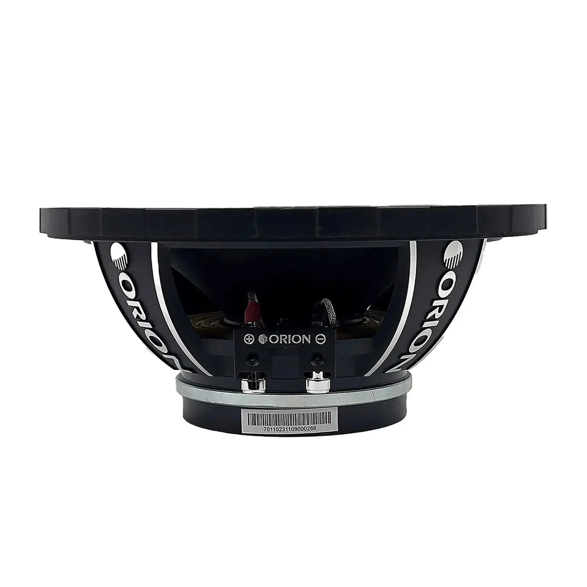 Orion 8-inch neodymium midrange speaker internals, black basket and bracket