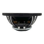 Orion 8-inch midrange speaker rear panel with terminals and wiring access