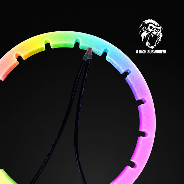 8" Subwoofer Smart RGB LED Rings - GorillaKnobz